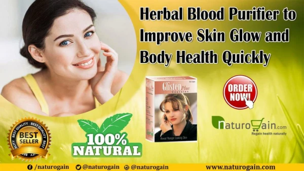 Herbal Blood Purifier to Improve Skin Glow and Body Health Quickly