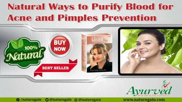 Natural Ways to Purify Blood for Acne and Pimples Prevention