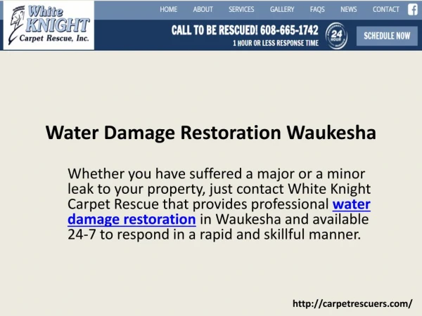 Water Damage Restoration Waukesha