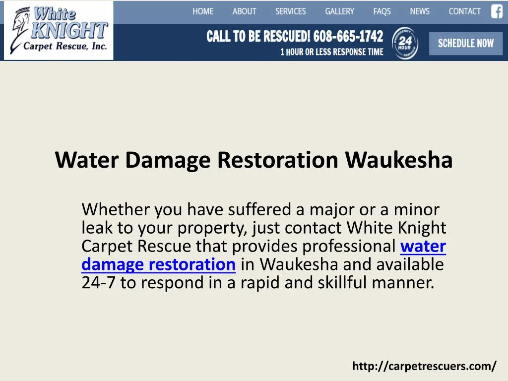 water damage restoration waukesha