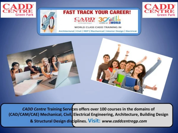 Certified & Recognized CAD Training Centre in South Delhi