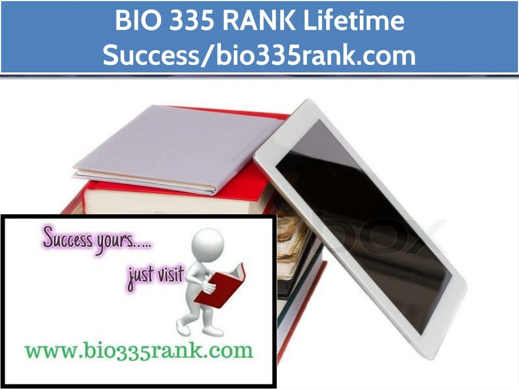 bio 335 rank lifetime success bio335rank com