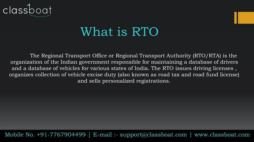 what is rto