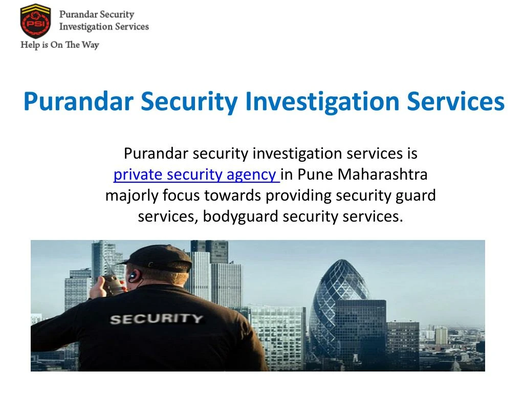 purandar security investigation services