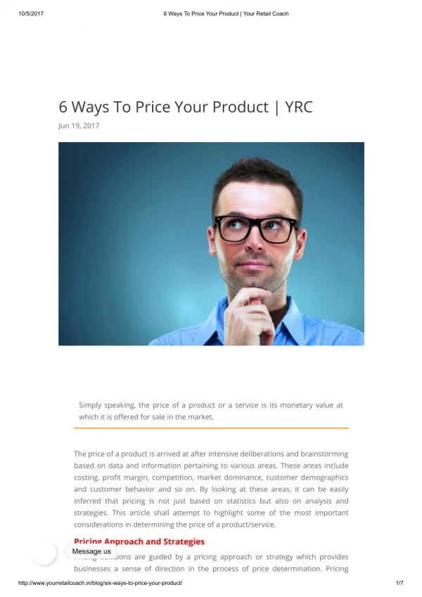 6 Ways To Price Your Product