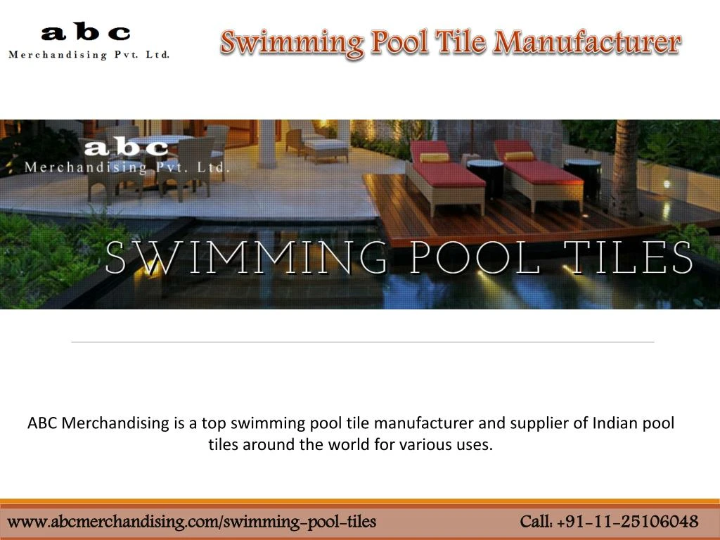 swimming pool tile manufacturer
