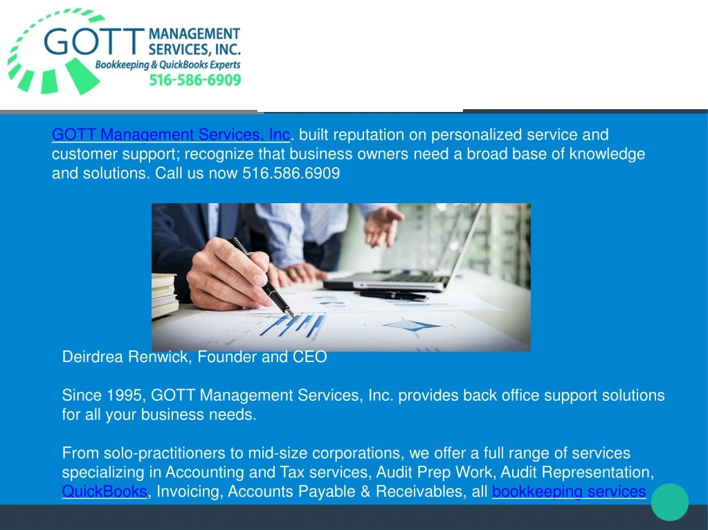 gott management services inc built reputation