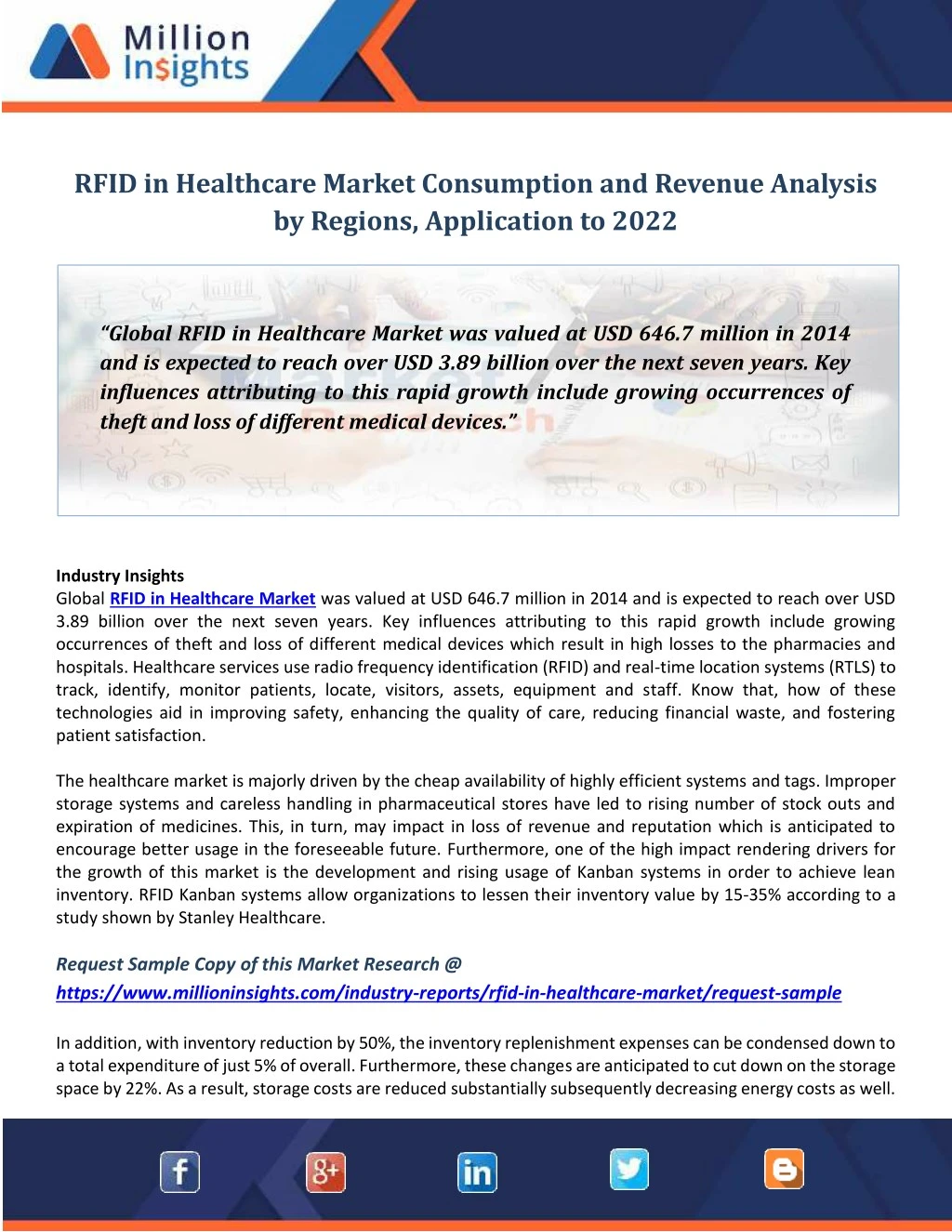 rfid in healthcare market consumption and revenue