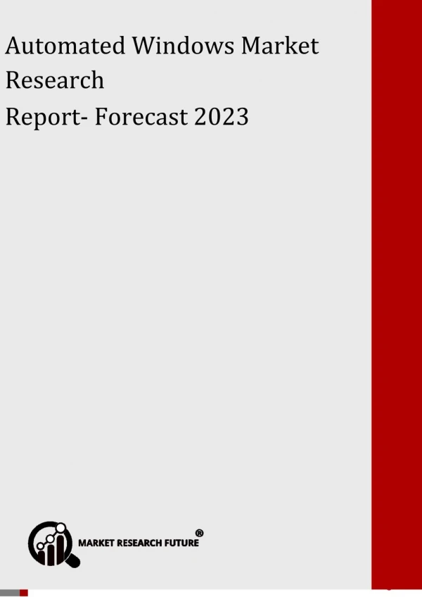 Automated Windows Market 2016: Global Projection, Solutions, Services Forecast to 2023
