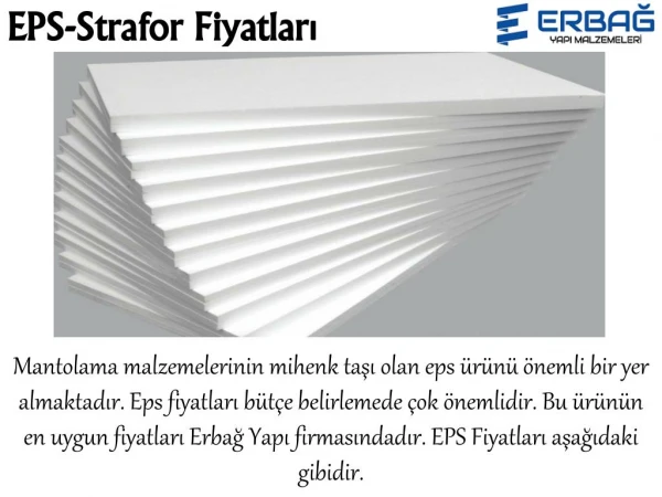 EPS-Strafor FiyatlarÄ±
