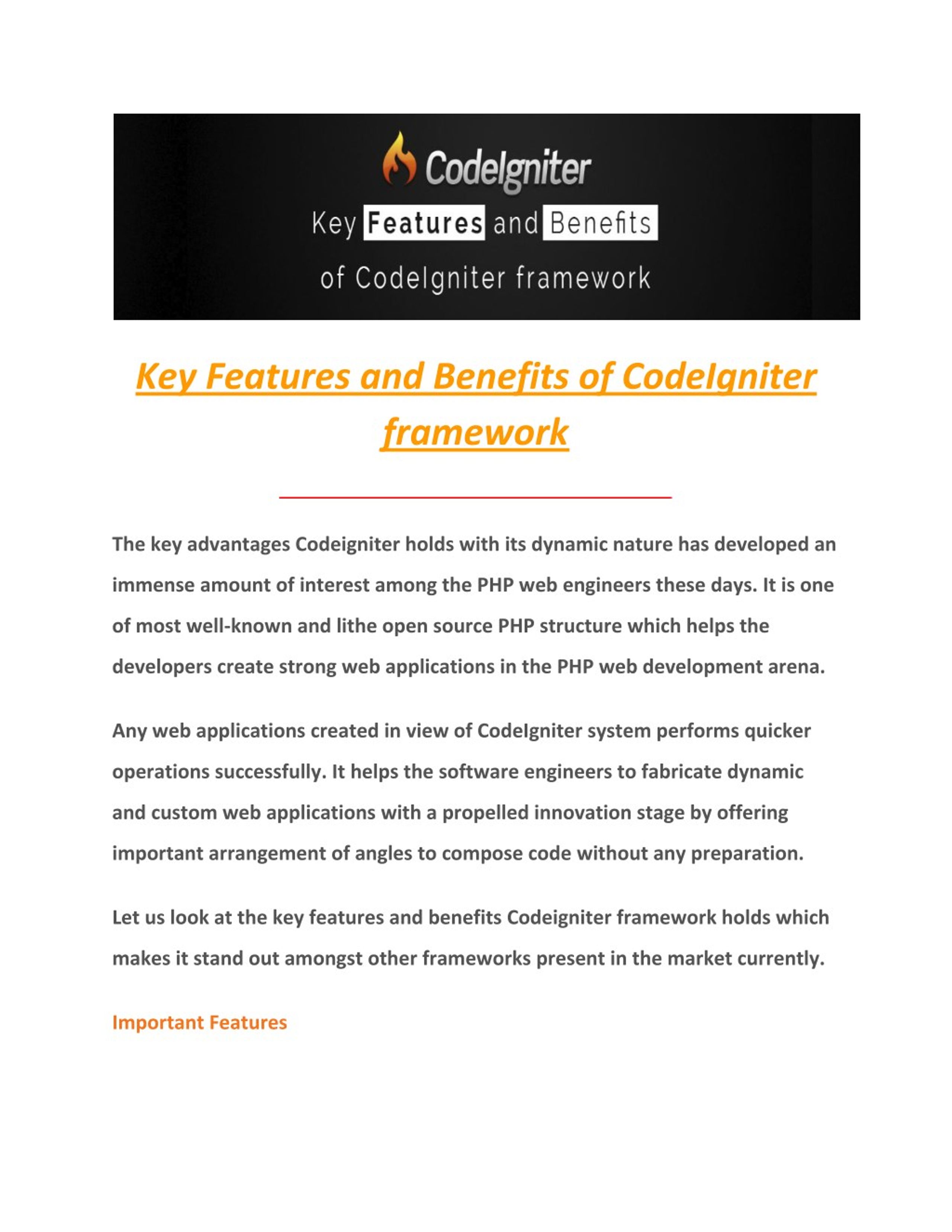 PPT - Key Features and Benefits of CodeIgniter framework PowerPoint ...