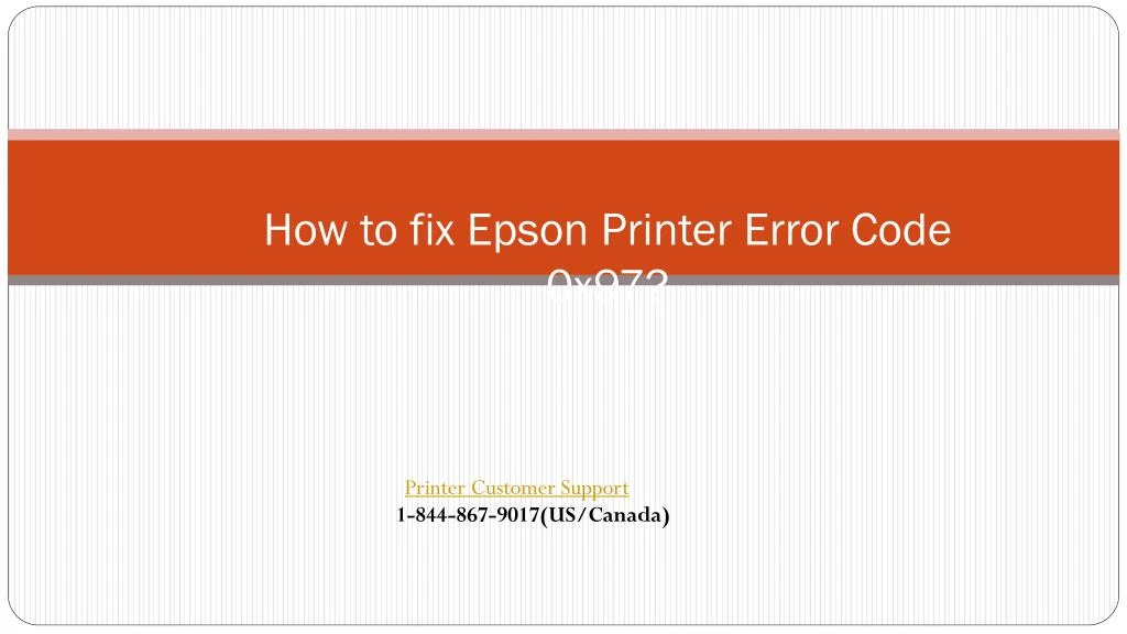 how to fix epson printer error code 0x97