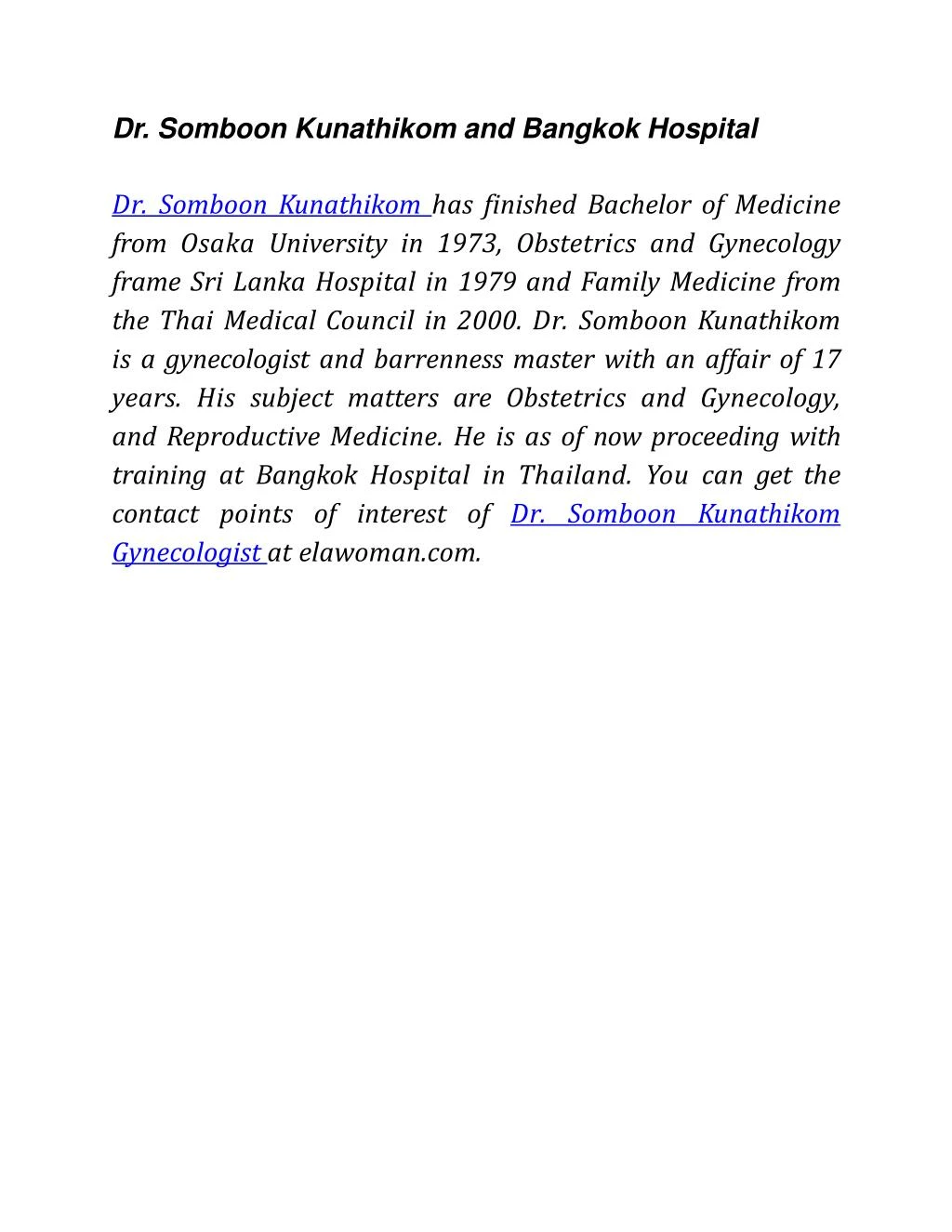 dr somboon kunathikom and bangkok hospital