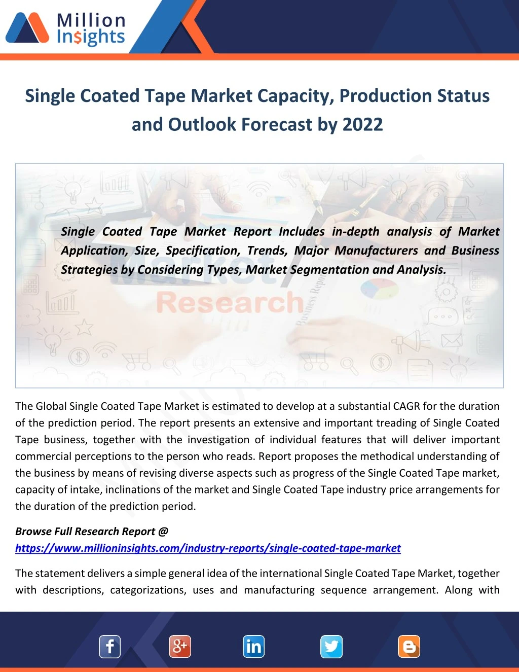 single coated tape market capacity production