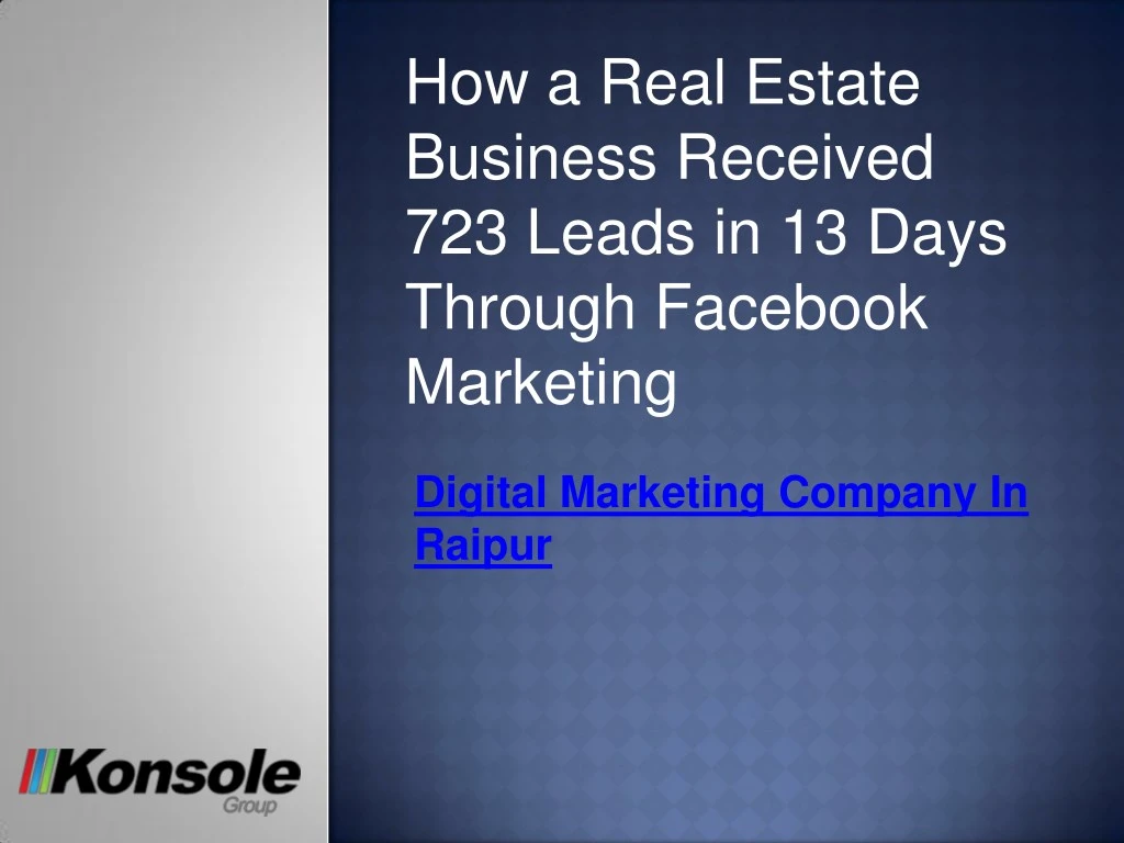 how a real estate business received 723 leads
