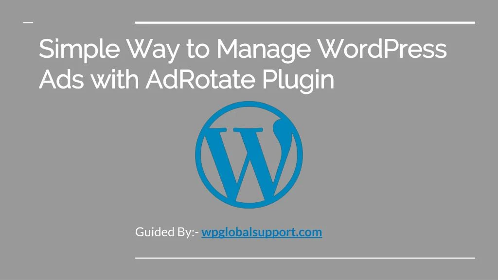 simple way to manage wordpress ads with adrotate plugin