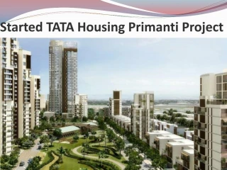 Tata housing Primanti Projects In Gurgaon - slide 1