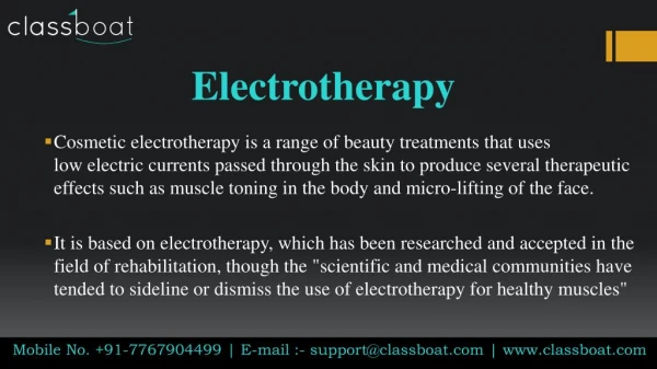 Best Electrotherapy Courses