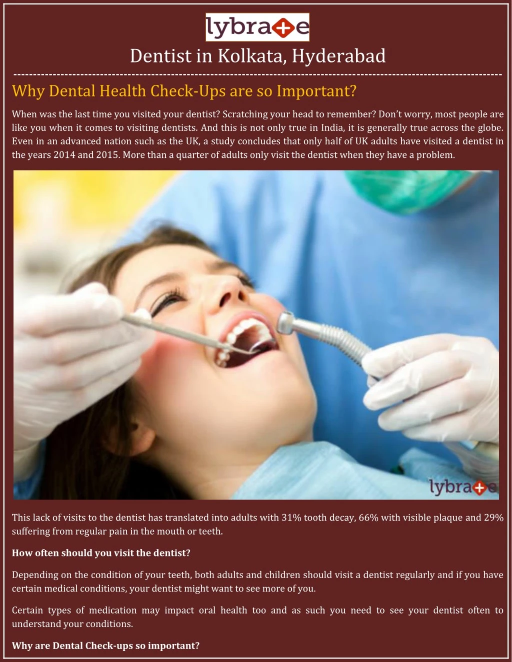 dentist in kolkata hyderabad why dental health