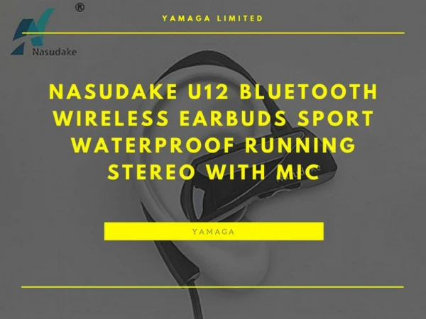 Nasudake U12 Bluetooth Wireless Earbuds with Mic