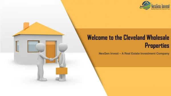 Welcome to the Cleveland Wholesale Properties - NexGen Invest