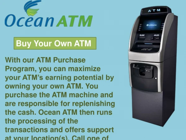 Quality ATM machine parts supplier – Ocean ATM