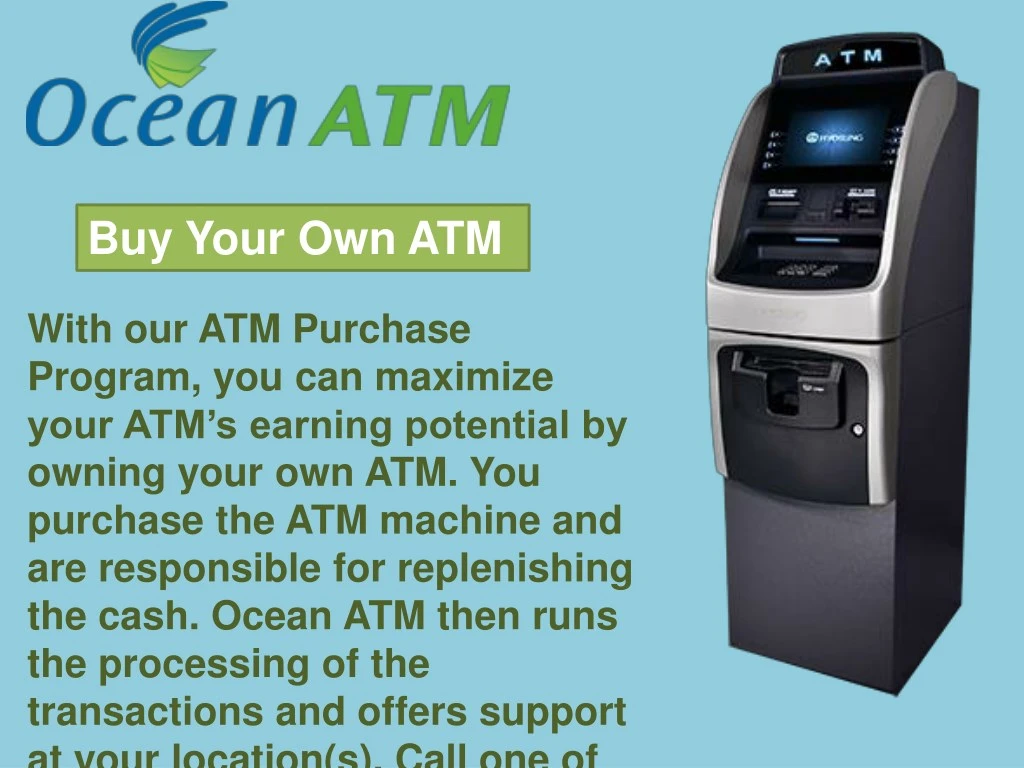 buy your own atm