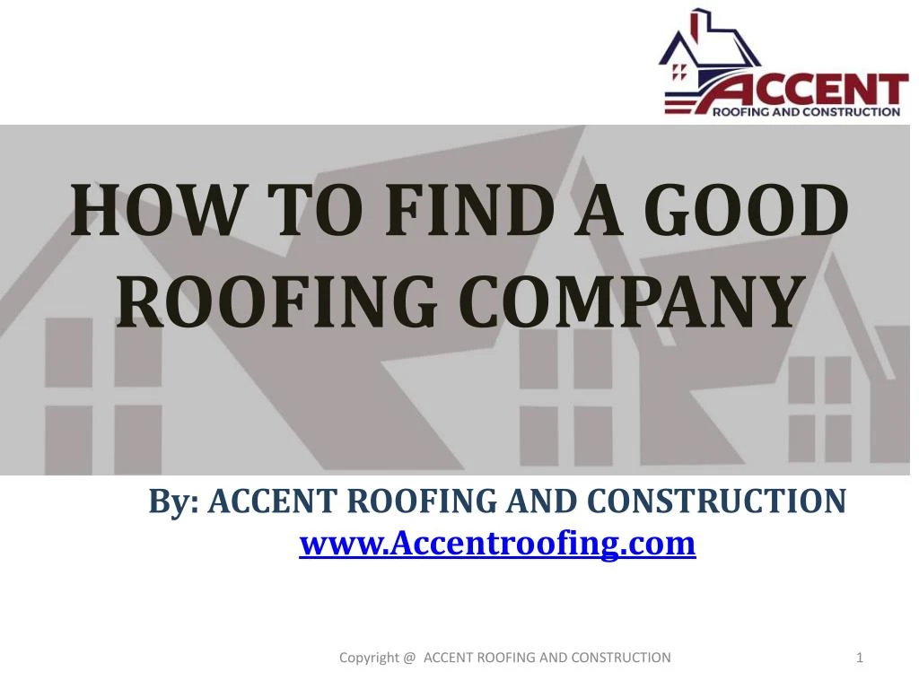 how to find a good roofing company