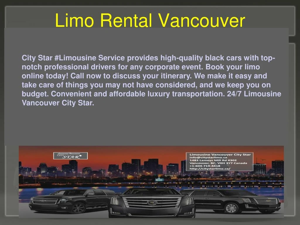 limo rental vancouver