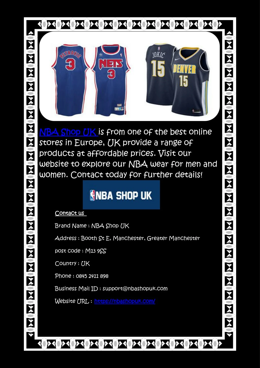 nba nba shop stores in europe uk provide a range