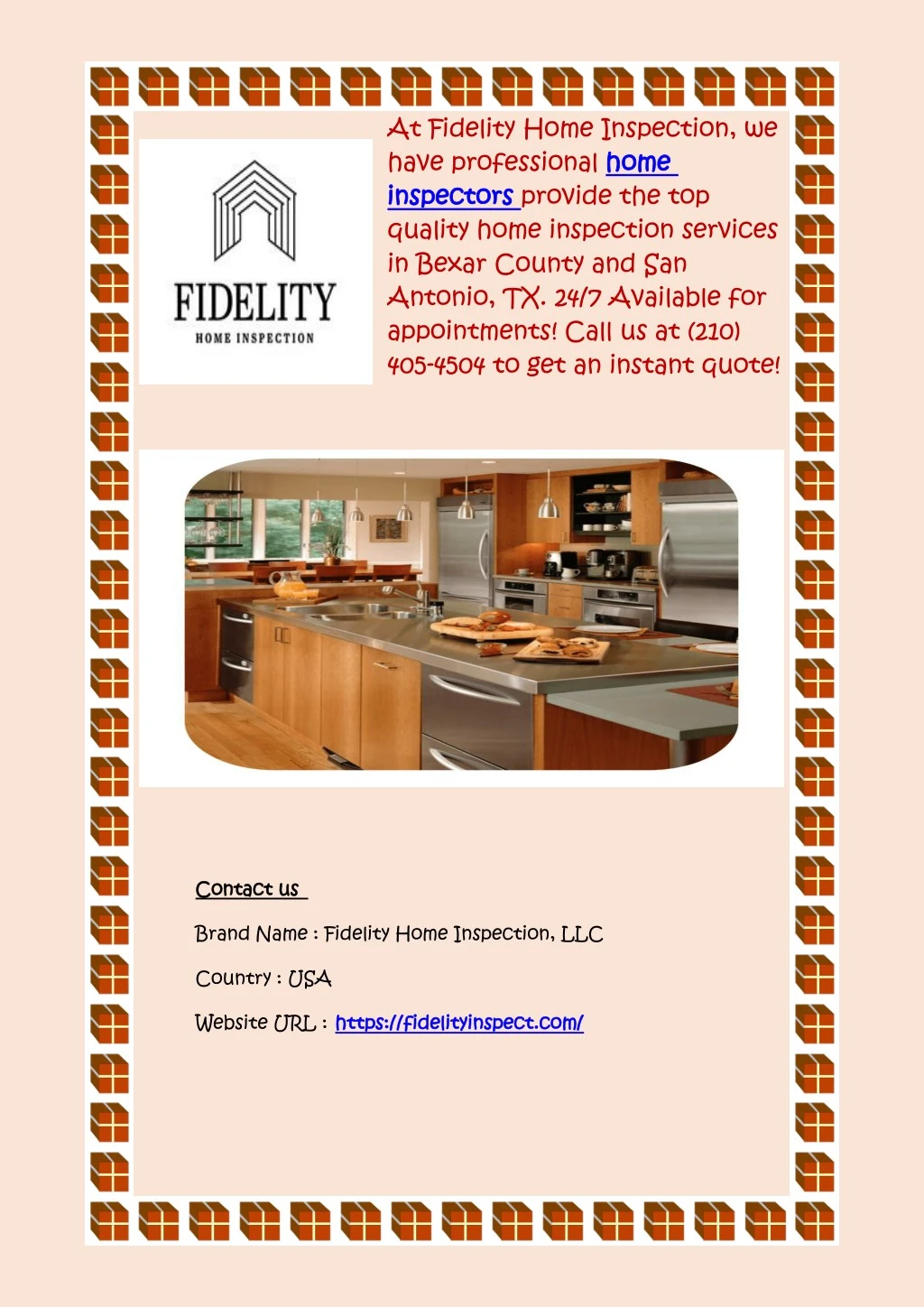 at fidelity home inspection we have professional