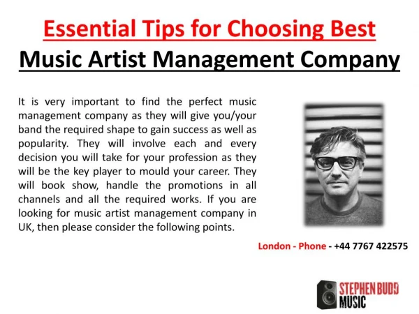 Essential Tips for Choosing Best Music Artist Management Company