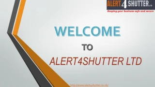 Roller shutter and shop fronts - slide 1