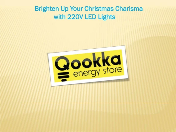 220v led lightning products | Qookka