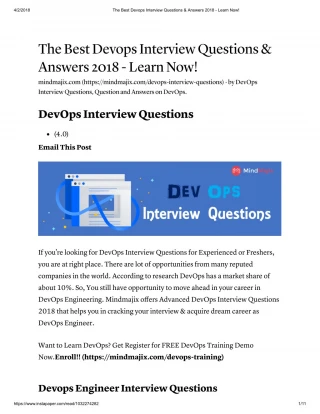 DevOps Interview Questions & Answers - slide 1