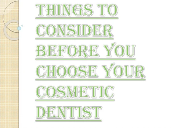 Tips that Help You to Choose the Best Cosmetic Dental Care