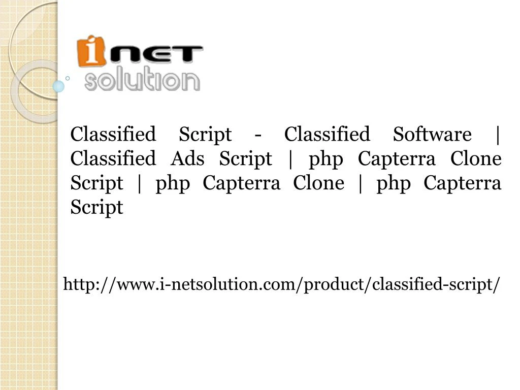 http www i netsolution com product classified script