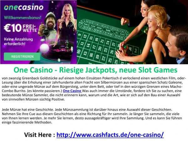 One Casino : FÃ¼r die besten Online Casinos