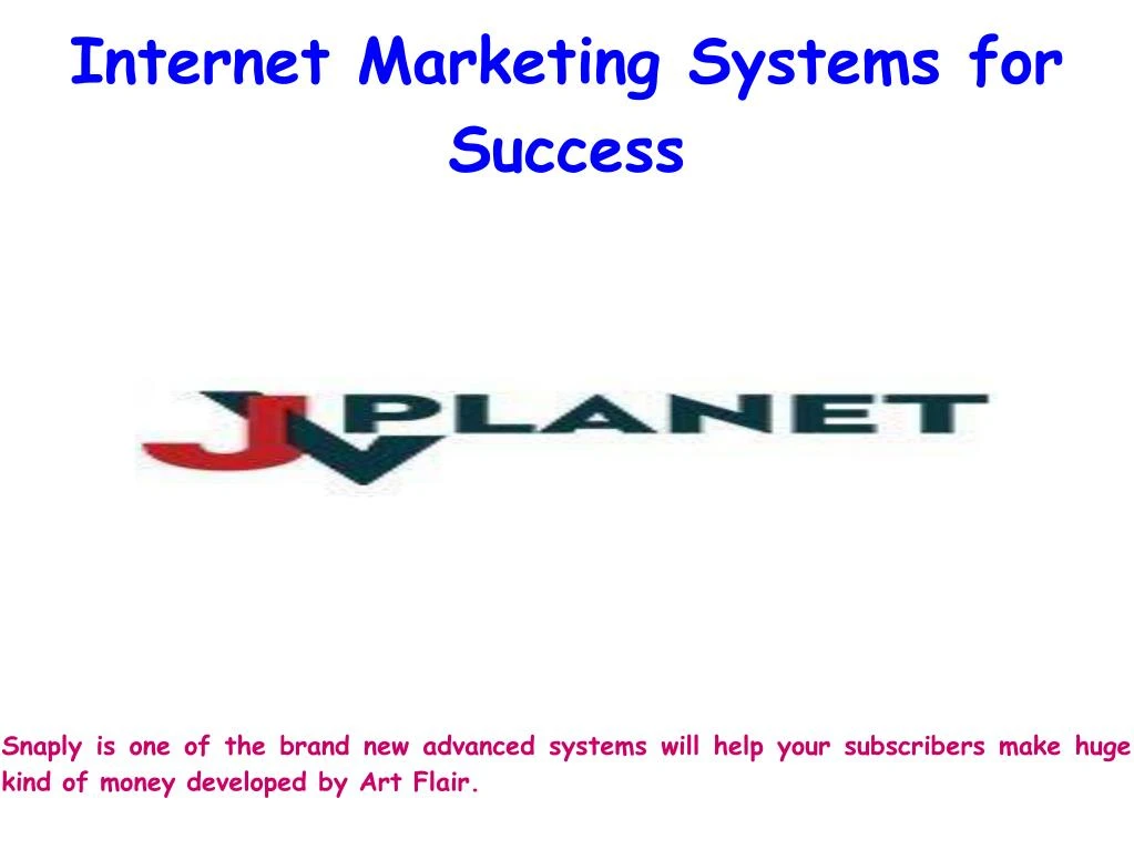 internet marketing systems for success