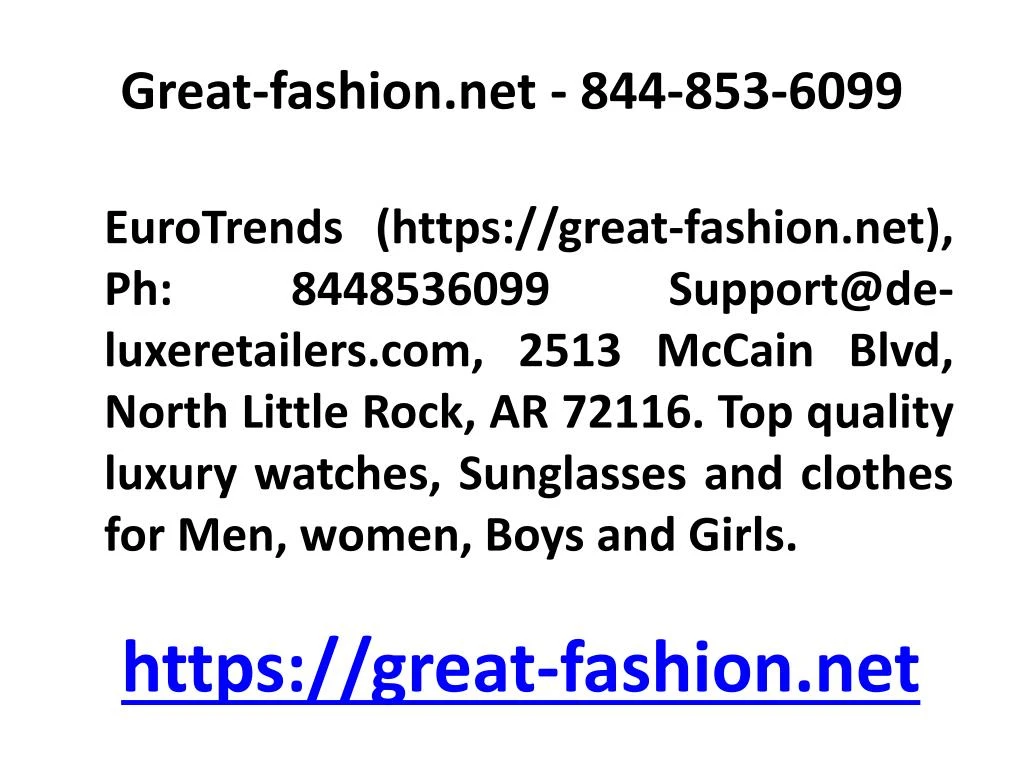 great fashion net 844 853 6099