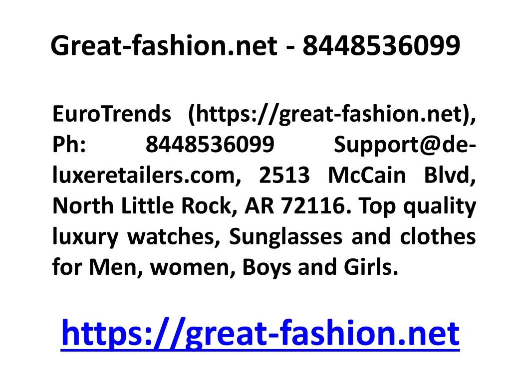 great fashion net 8448536099