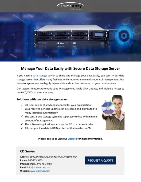 Manage Your Data Easily with Secure Data Storage Server