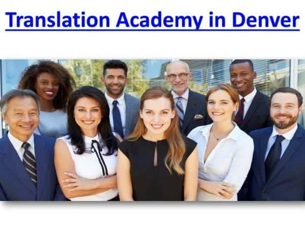 Translation Academy in Denver