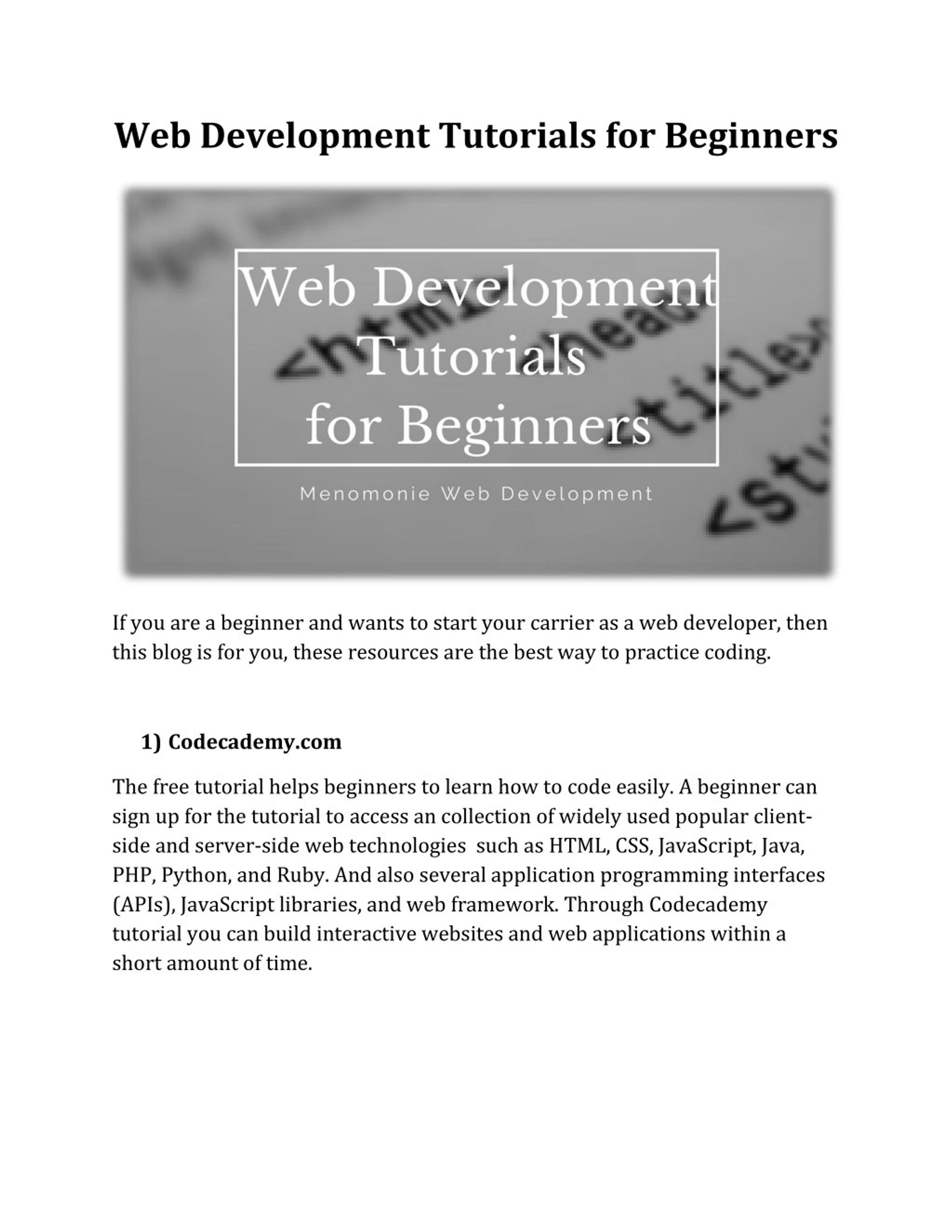 PPT - Web Development Tutorials for Beginners PowerPoint Presentation ...