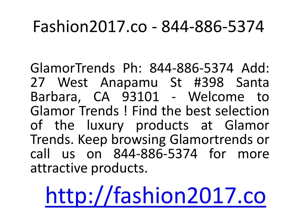 fashion2017 co 844 886 5374