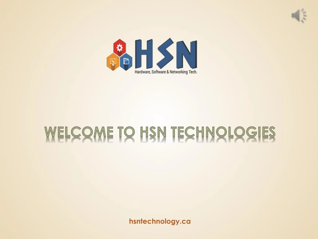 welcome to hsn technolog ies
