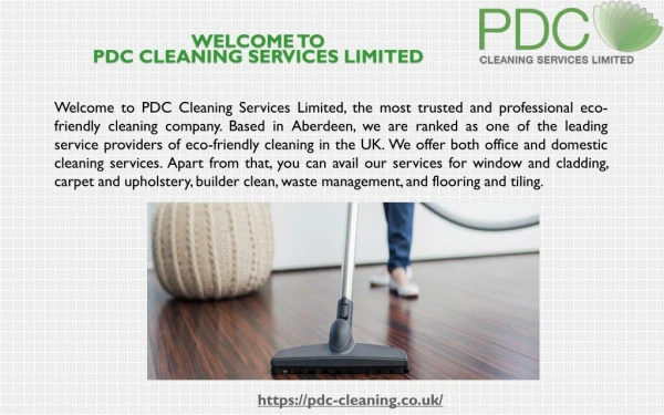Top Cleaning Services Company in Aberdeen, UK