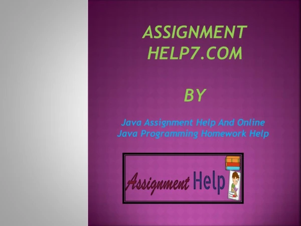 Java Assignment Help And Online Java Programming Homework Help