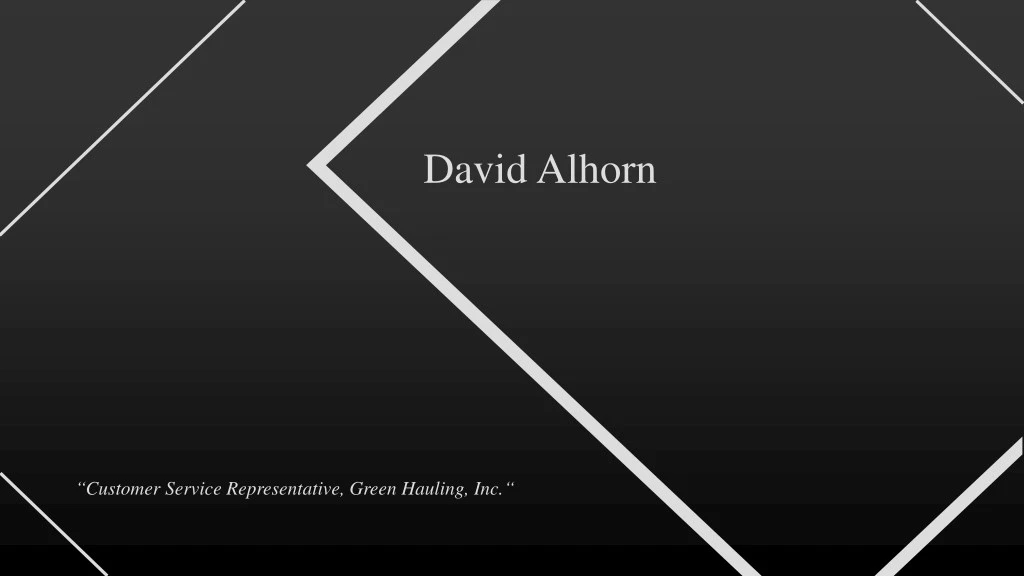 david alhorn