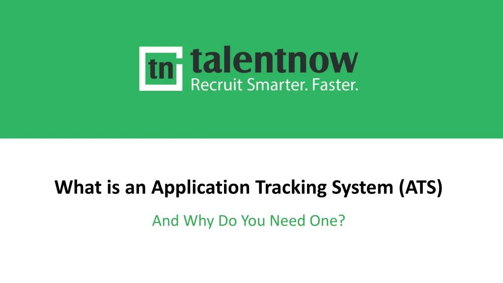 what is an application tracking system ats